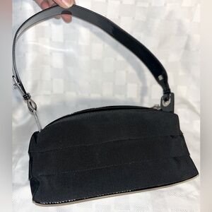 Salvador Ferragamo Ribbon/Patent Leather Shoulder Bag NWOT